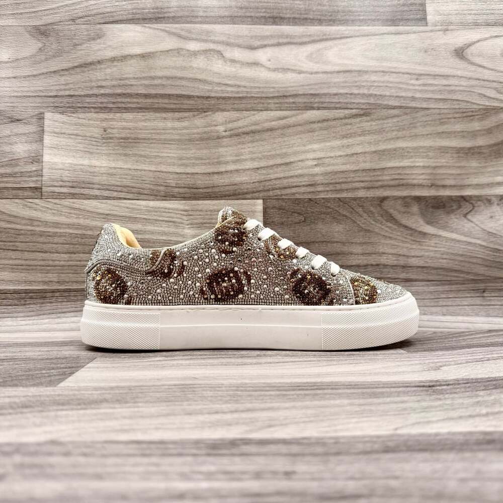 Betsey Johnson SB-SIDNY Rhinestone Leopard Print Platform Women’s Sneaker - Picture 12 of 13